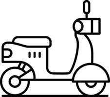 Scooter Line Icon vector