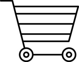 Cart Line Icon vector