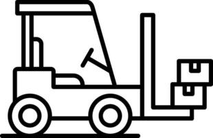 ForkLifter Line Icon vector