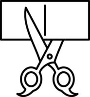 Scissors Line Icon vector