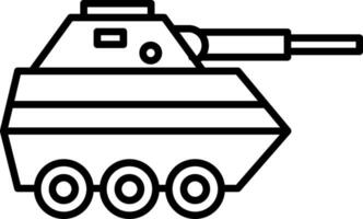 infantería camioneta línea icono vector