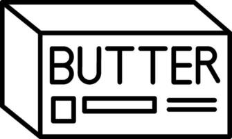 Butter Line Icon vector