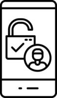 Access Line Icon vector