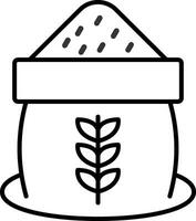 Grain Line Icon vector