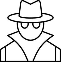 Spy Line Icon vector