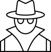 Spy Line Icon vector