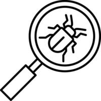 Search Line Icon vector
