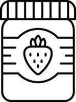 Jam Line Icon vector