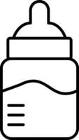Baby Bottle Line Icon vector