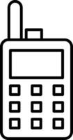 Walkie Talkie Line Icon vector