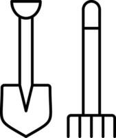 Pitchfork Line Icon vector