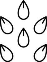 Seeds Line Icon vector
