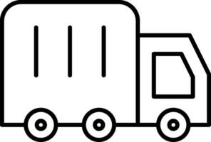 Lorry Line Icon vector
