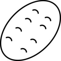 potato Line Icon vector