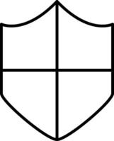 Shield Line Icon vector