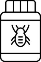Pesticide Line Icon vector