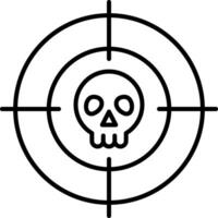 Targeted Line Icon vector