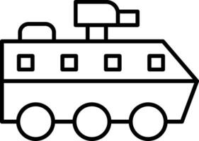 Armoured Van Line Icon vector