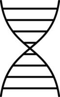 DNA Line Icon vector