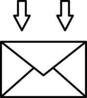 Mail Line Icon vector