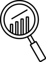 Research Line Icon vector