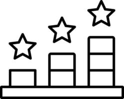 Ranking Line Icon vector