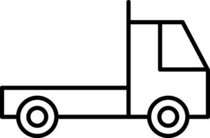 Lorry Line Icon vector