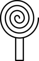 espiral línea icono vector