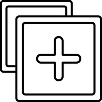 Duplicate Line Icon vector