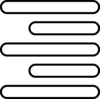 Horizontal Right Align Line Icon vector