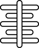 Center Align Line Icon vector