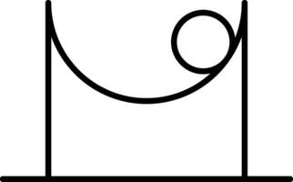 Friction Line Icon vector