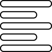 Horizontal Left Align Line Icon vector