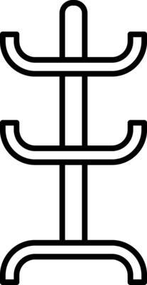 Coat Rack Line Icon