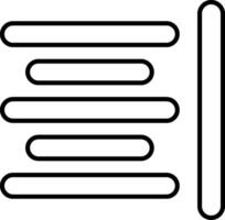 Horizontal Align Line Icon vector
