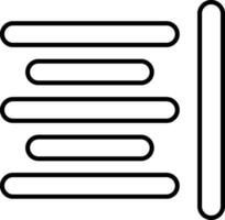 Horizontal Align Line Icon vector