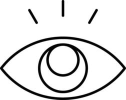 Eye Line Icon vector