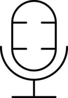 Podcast Line Icon vector