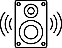 Speaker Line Icon vector