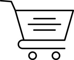 Cart Line Icon vector