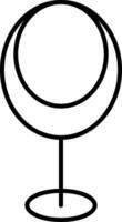 Egg Chair Line Icon vector