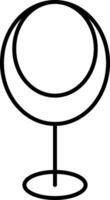 Egg Chair Line Icon vector