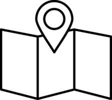 Site Map Line Icon vector