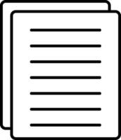 Content Copy Line Icon vector