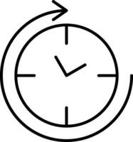 Clockwise Line Icon vector