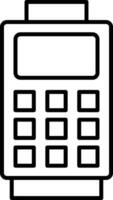 Card Reader Line Icon vector