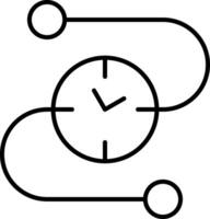 Time Line Line Icon vector
