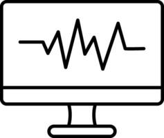 Frequency Line Icon vector