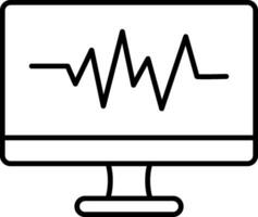 Frequency Line Icon vector