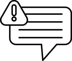 Warning Line Icon vector